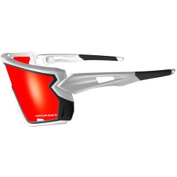 Okulary Power Race Dominator white/red