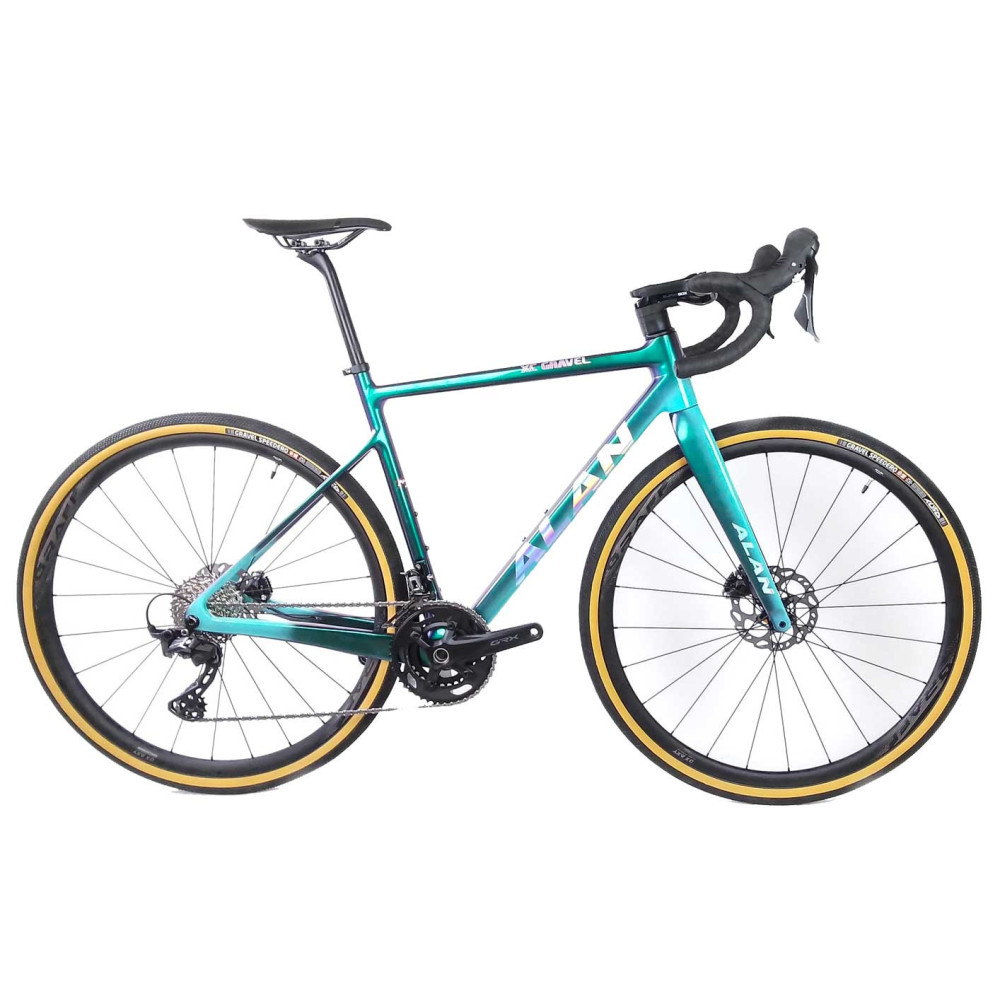 Rower gravelowy ALAN Gravel XC - kolor Emerald Purple SH GRX 2x12