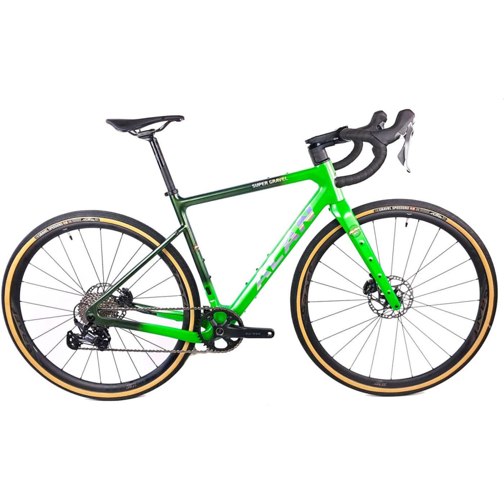 Rower gravelowy ALAN Super Gravel - Green, SH GRX 1x12 Di2
